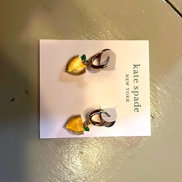 These Are Kate spade apple/ heart earrings